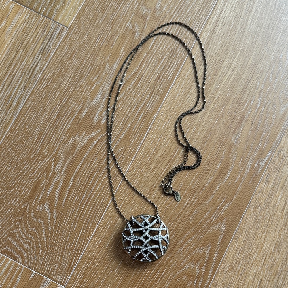 Lia Sophia Black and Silver Necklace